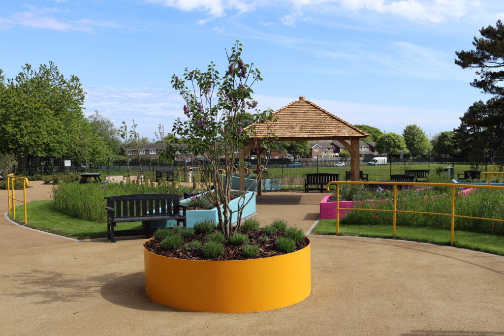 Deemtia Garden in cramlington created by Brambledown landscape services Ltd